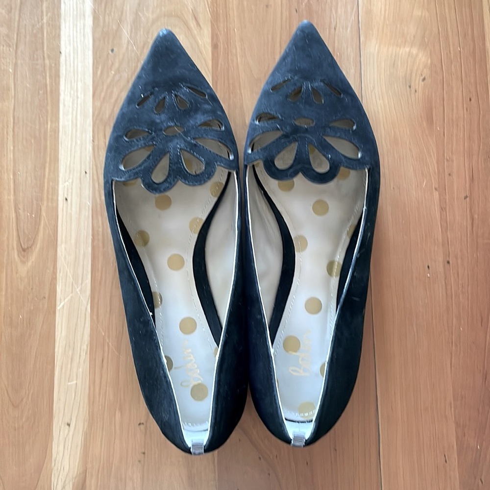 Boden | Black Suede | Eyelet Points | 40 | EUC